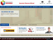 Tablet Screenshot of navarraconservacionymantenimientos.com